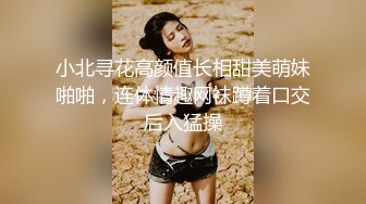 小北寻花高颜值长相甜美萌妹啪啪，连体情趣网袜蹲着口交后入猛操