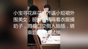 小宝寻花麻花辫齐逼小短裙外围美女，脱掉内裤隔着衣服摸奶子，蹲着口交侧入抽插，骑乘后入大力猛操